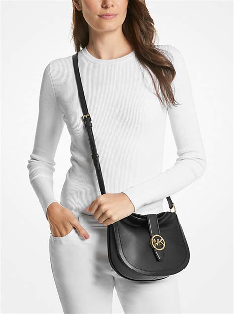 michael kors gray hobo bag|Michael Kors hobo crossbody bag.